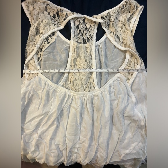 Vintage Havana Cream Tank Blouse Size 1XLarge FITS LIKE MEDIUM - Picture 4 of 5